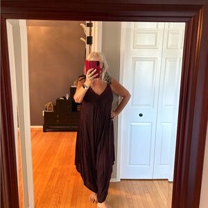 Elegant Black and Red Jumpsuit